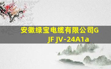 安徽绿宝电缆有限公司GJF JV-24A1a